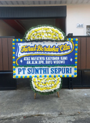 Papan Bunga Duka di Cipandanwangi